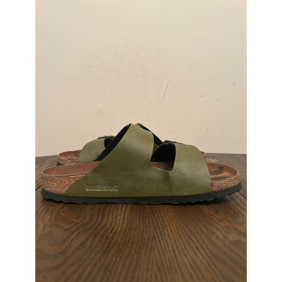 Birkenstock Shoes - Birkenstock Arizona Sandals featuring two straps Olive Green Women's 9 Men's 7